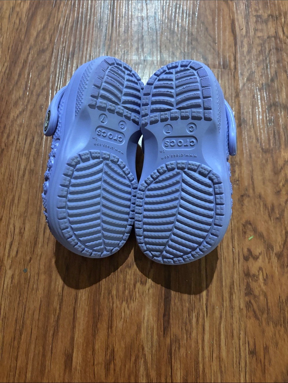 CROCS Kids Lavender Slip-On Clogs with Heel Strap - Picture 6 of 6
